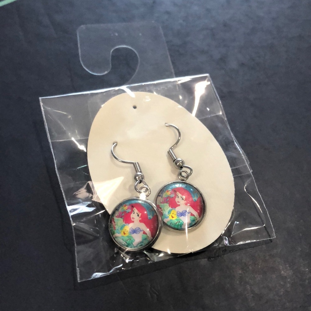 handmade Little Mermaid earrings (dangle)